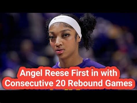 Angel Reese first in WNBA with consecutive 20.